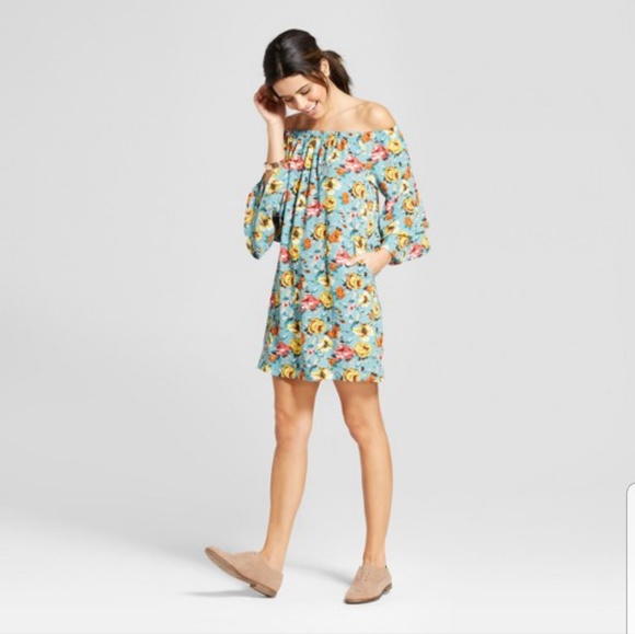 Xhilaration Dresses & Skirts - Autumn Teal Warm colors Floral FINAL SALE New
